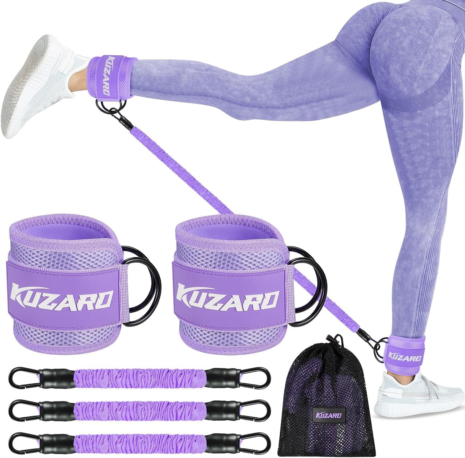 Ankle Resistance Bands with Cuffs, Ankle Bands for Working Out, Ankle Resistance Band, Glutes Workout Equipment, Butt Exercise Fitness Equipment for Women and Booty – Perfect for Home Gym Workout Ankle Resistance Bands with Cuffs, Ankle Bands for Working Out, Ankle Resistance Band, Glutes Workout Equipment, Butt Exercise Fitness Equipment for Women and Booty – Perfect for Home Gym Workout