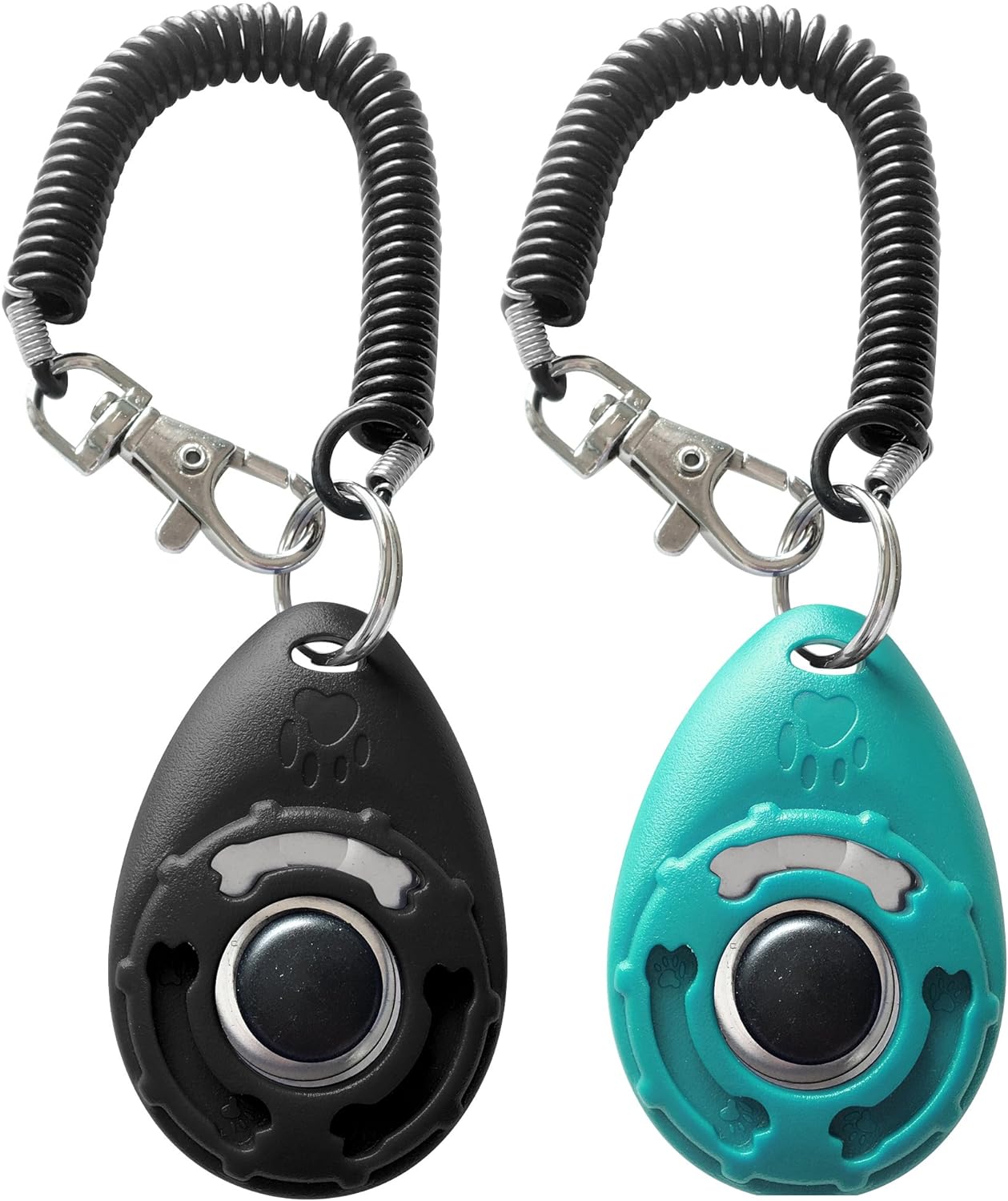 Pet Training Clicker with Wrist Strap – Dog Training Clickers (New Black + Blue) Pet Training Clicker with Wrist Strap – Dog Training Clickers (New Black + Blue)