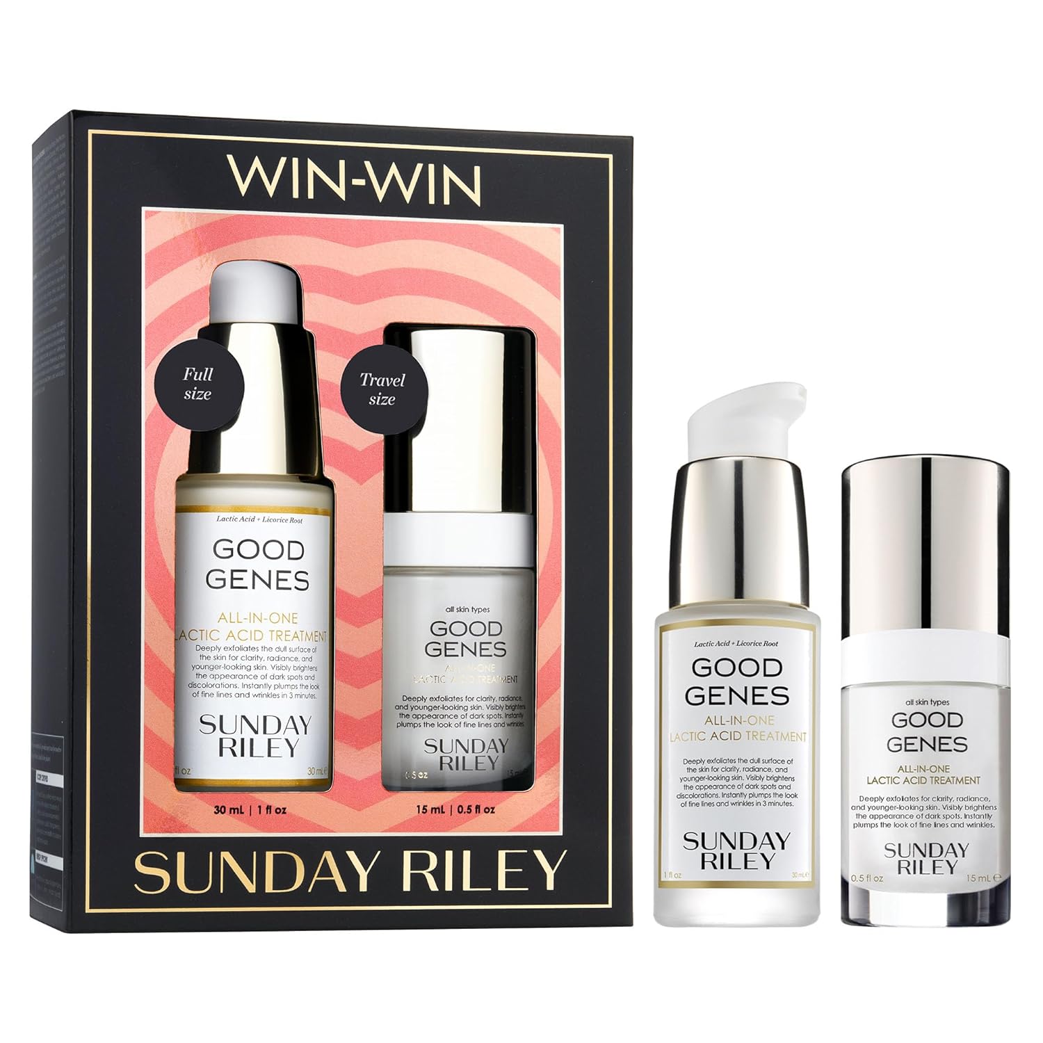 Sunday Riley Win Win Good Genes Lactic Acid Duo Skincare Set Sunday Riley Win Win Good Genes Lactic Acid Duo Skincare Set