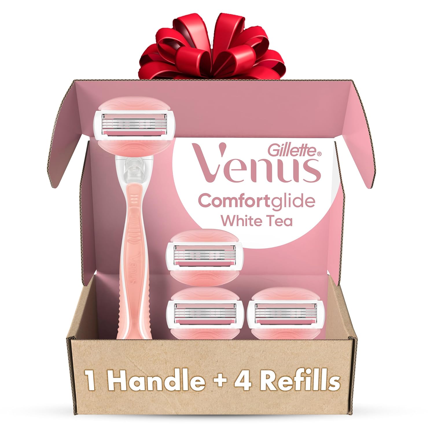 Gillette Venus ComfortGlide White Tea Women’s Razor 1 Handle + 4 Blade Refills, Holiday Gifts for Women Gillette Venus ComfortGlide White Tea Women’s Razor 1 Handle + 4 Blade Refills, Holiday Gifts for Women