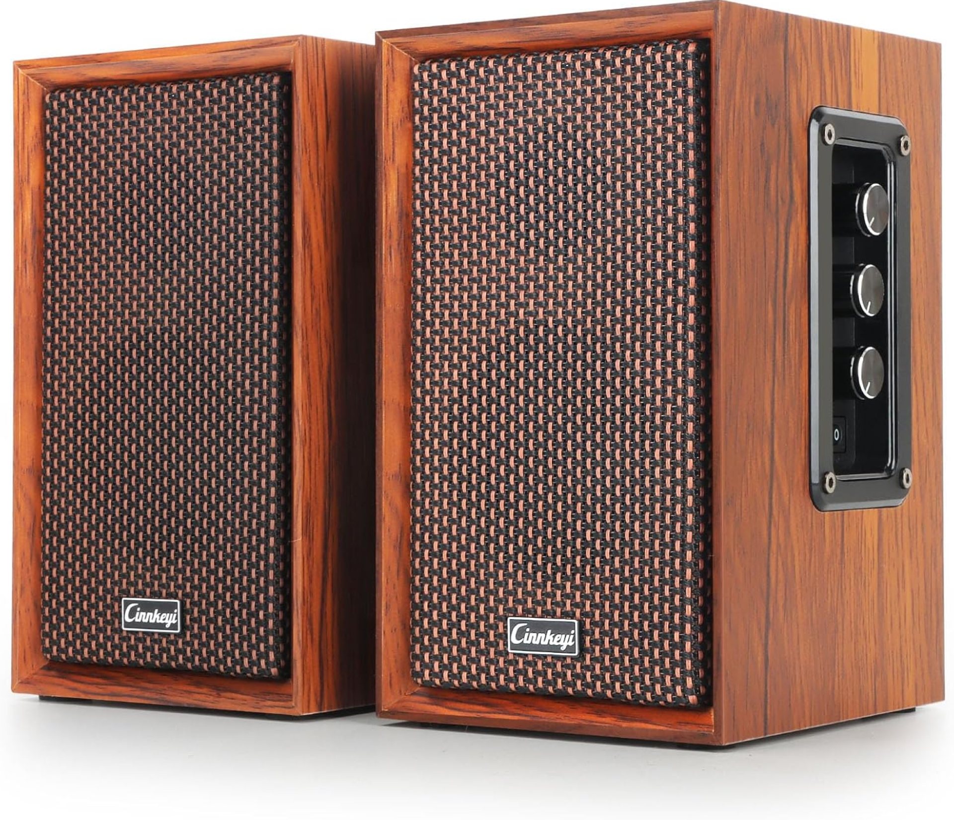 40W Wooden Bookshelf Speakers, 2.0 Powered Computer Speakers with Strong Bass,7.28″ X 2 AC Powered AUX /Bluetooth PC Speakers with USB Input for DSP Multimedia Speaker, Wooden Speaker for Laptop,PC 40W Wooden Bookshelf Speakers, 2.0 Powered Computer Speakers with Strong Bass,7.28″ X 2 AC Powered AUX /Bluetooth PC Speakers with USB Input for DSP Multimedia Speaker, Wooden Speaker for Laptop,PC
