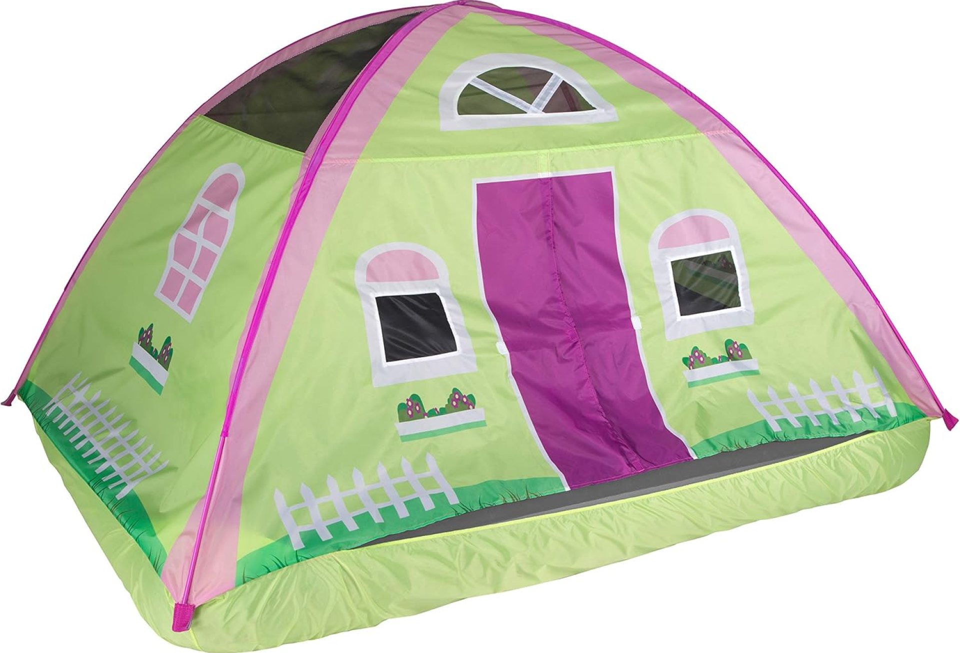 Pacific Play Tents 19601 Kids Cottage House Bed Tent Playhouse – Fits Full Size Mattress , Pink Pacific Play Tents 19601 Kids Cottage House Bed Tent Playhouse – Fits Full Size Mattress , Pink