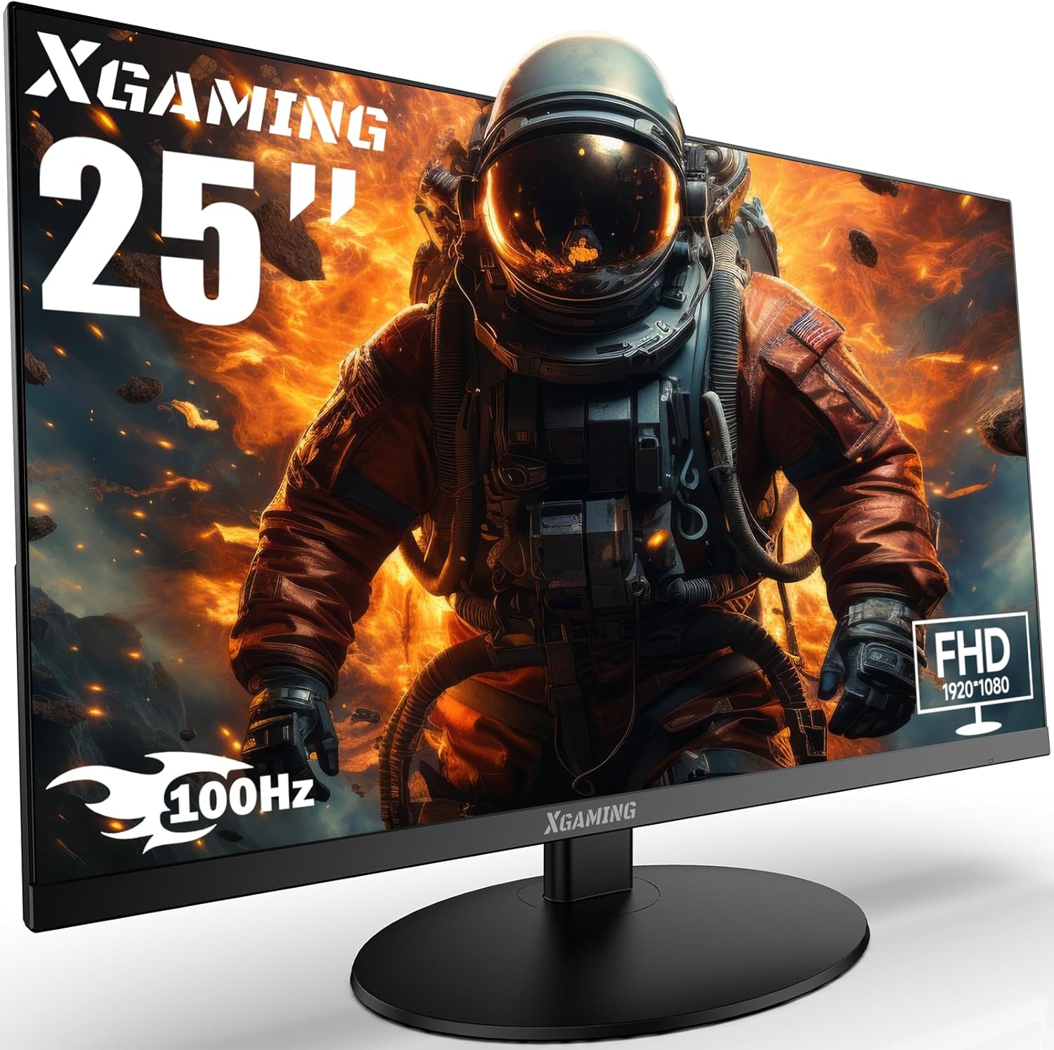 25 Inch Monitor, FHD 1080P 100Hz Ultra Thin Frameless Computer Monitor, 1ms, 99% sRGB, Low Blue Light Eye Care PC Monitor, HDMI VGA Gamer Monitor with Speakers, VESA, Tilt Adjustable-Black 25 Inch Monitor, FHD 1080P 100Hz Ultra Thin Frameless Computer Monitor, 1ms, 99% sRGB, Low Blue Light Eye Care PC Monitor, HDMI VGA Gamer Monitor with Speakers, VESA, Tilt Adjustable-Black