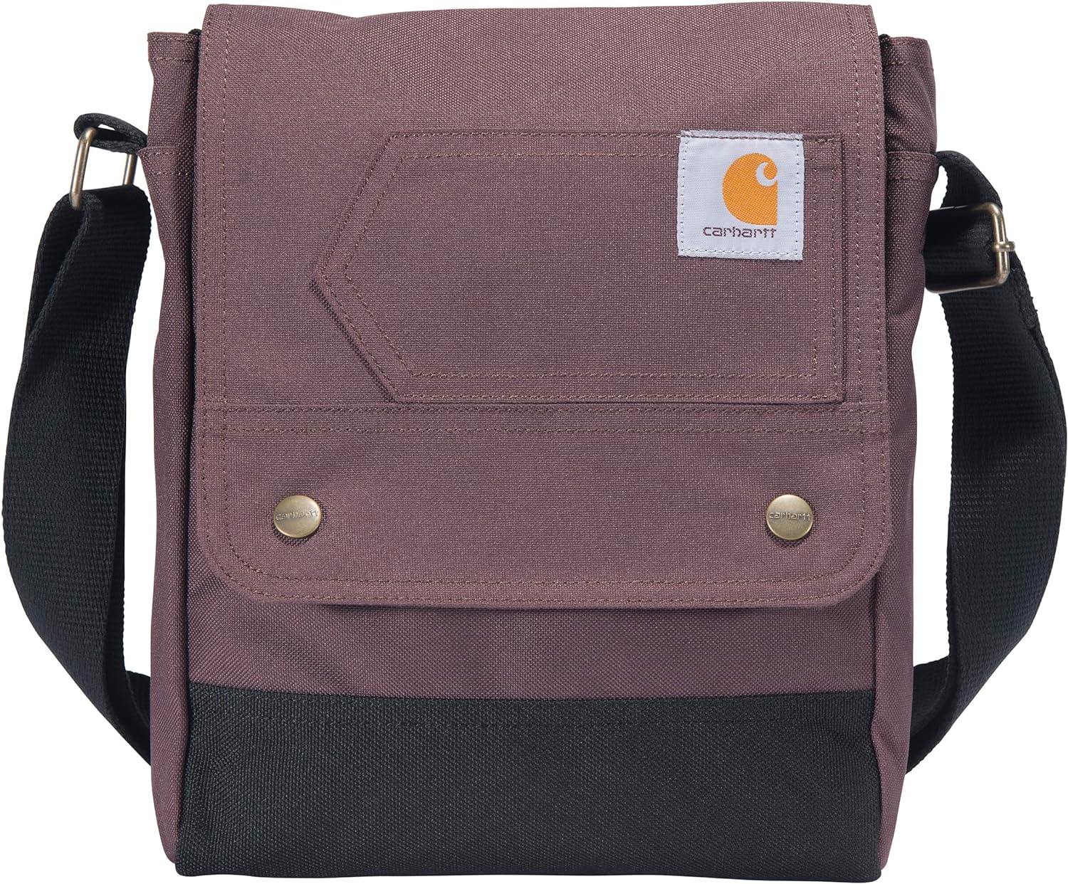 Carhartt Women’s, Durable, Adjustable Crossbody Bag with Flap Over Snap Closure, Wine Carhartt Women’s, Durable, Adjustable Crossbody Bag with Flap Over Snap Closure, Wine