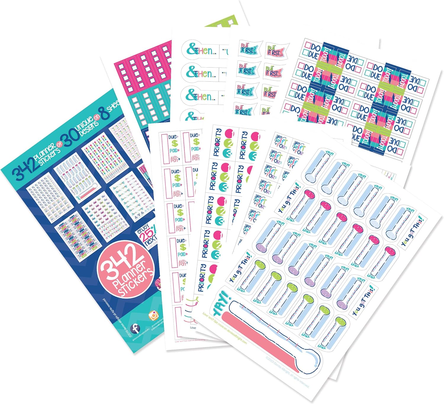 342 Planner Stickers – Get it Done Collection for Calendars and Planners. Checklists for Home, Work, Projects, Events, to-Do, Due Dates, Gift Giving, Goal Tracking, Reminders 342 Planner Stickers – Get it Done Collection for Calendars and Planners. Checklists for Home, Work, Projects, Events, to-Do, Due Dates, Gift Giving, Goal Tracking, Reminders