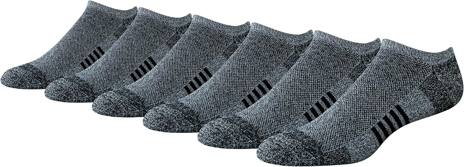 Amazon Essentials Cotton Socks for Men, Performance Cushioned No Show, Breathable Athletic, 6 Pairs Amazon Essentials Cotton Socks for Men, Performance Cushioned No Show, Breathable Athletic, 6 Pairs