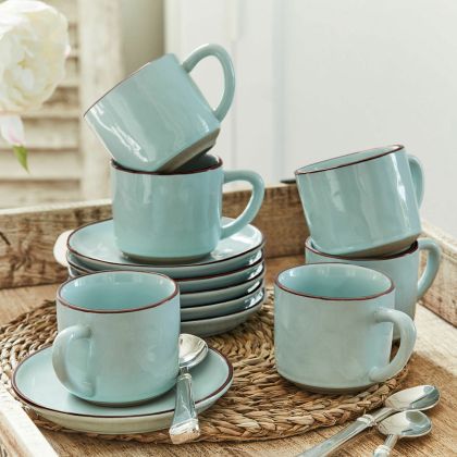 Tasse mit Untertasse 6er Set Biarré Tasse mit Untertasse 6er Set Biarré