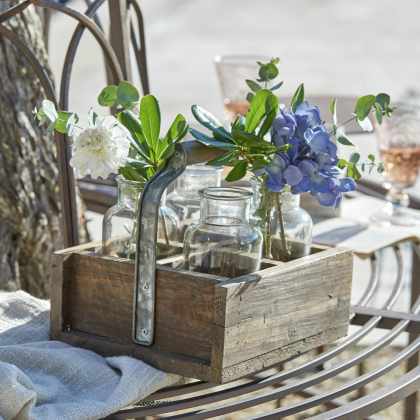 Vase 4er Set mit Korb Reverie Vase 4er Set mit Korb Reverie