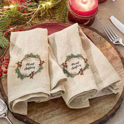 Serviette 2er Set Halofay Serviette 2er Set Halofay