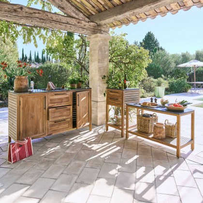 Outdoor-Küche 3er Set Corviano Outdoor-Küche 3er Set Corviano