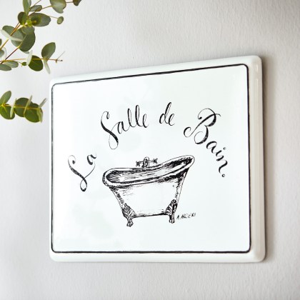 Deko-Schild La salle de bainDeko-Schild La salle de bain – Bild 5