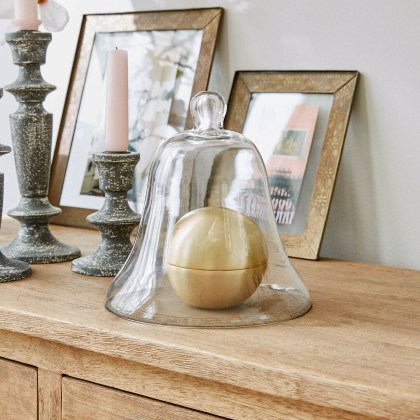 Glasglocke mit Platte Maison d%27Éclat