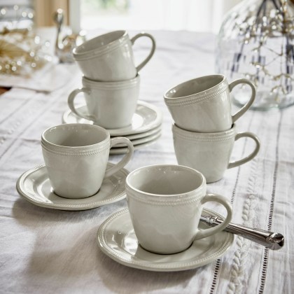 Tasse mit Untertasse 6er Set NorrvikTasse mit Untertasse 6er Set Norrvik – Bild 4