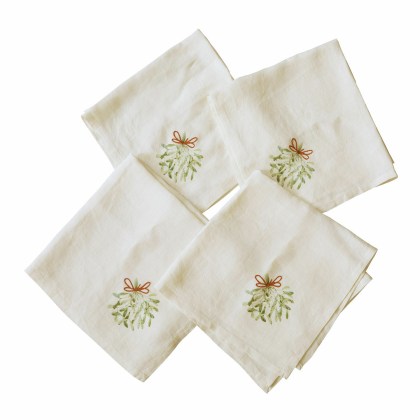 Serviette 4er Set MistletoeServiette 4er Set Mistletoe – Bild 3