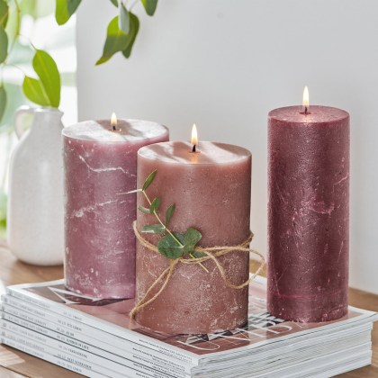 Kerze 3er Set Salis