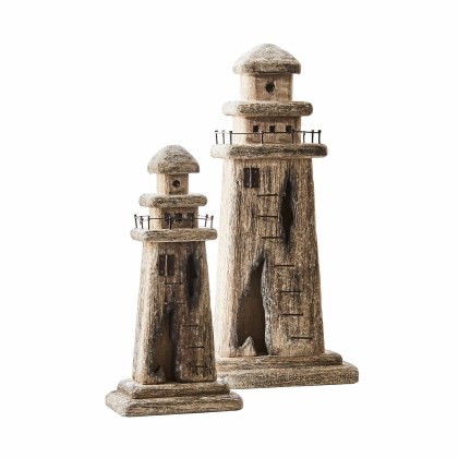 Deko-Leuchtturm 2er Set BourgneufDeko-Leuchtturm 2er Set Bourgneuf – Bild 3