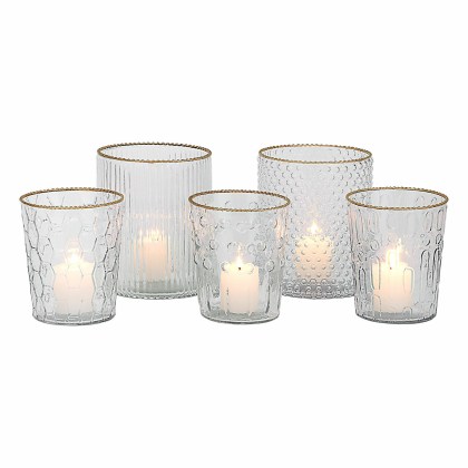 Windlicht 5er Set RosienneWindlicht 5er Set Rosienne – Bild 3