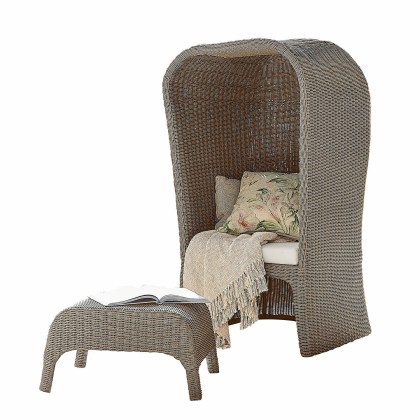 Strandkorb mit Hocker SanivaneStrandkorb mit Hocker Sanivane – Bild 3