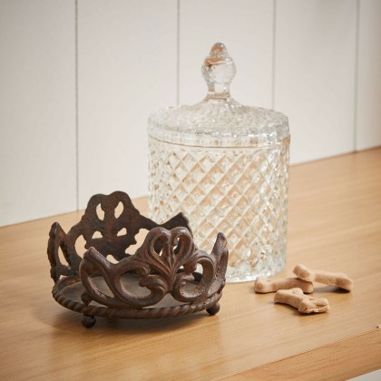 Glasdose mit Halterung KerynnaGlasdose mit Halterung Kerynna – Bild 4