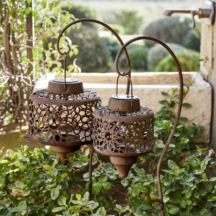 Solar-Laterne 2er Set Robelline