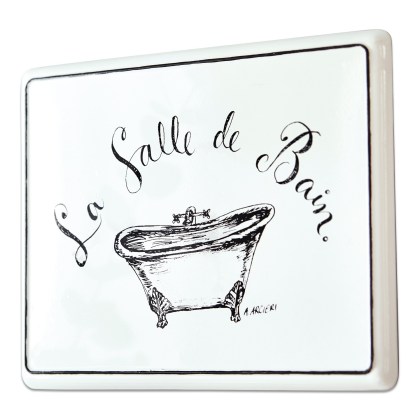 Deko-Schild La salle de bainDeko-Schild La salle de bain – Bild 3