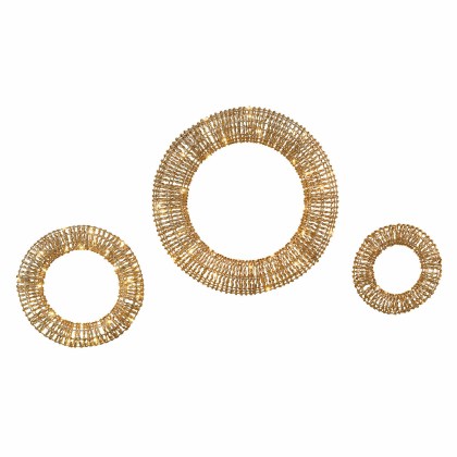 LED-Kranz 3er Set AntorinoLED-Kranz 3er Set Antorino – Bild 3