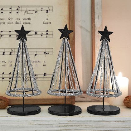 Deko-Baum 3er Set Zerelle