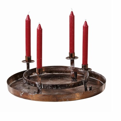 Kerzenkranz mit Tablett IvremontKerzenkranz mit Tablett Ivremont – Bild 3