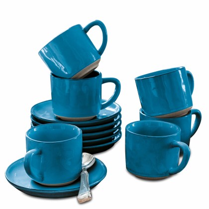 Tasse mit Untertasse 6er Set BiarréTasse mit Untertasse 6er Set Biarré – Bild 3