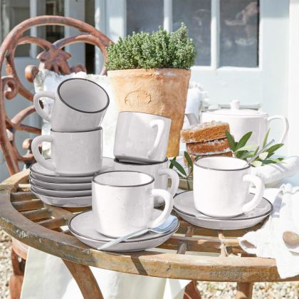 Tasse mit Untertasse 6er Set Biarré Tasse mit Untertasse 6er Set Biarré