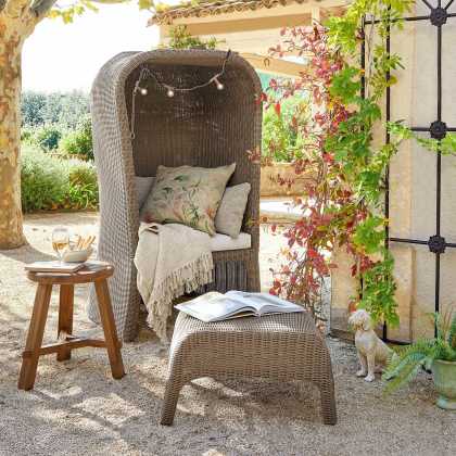 Strandkorb mit Hocker Sanivane Strandkorb mit Hocker Sanivane