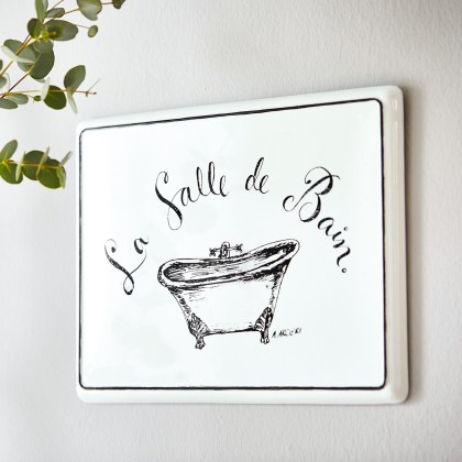 Deko-Schild La salle de bain Deko-Schild La salle de bain