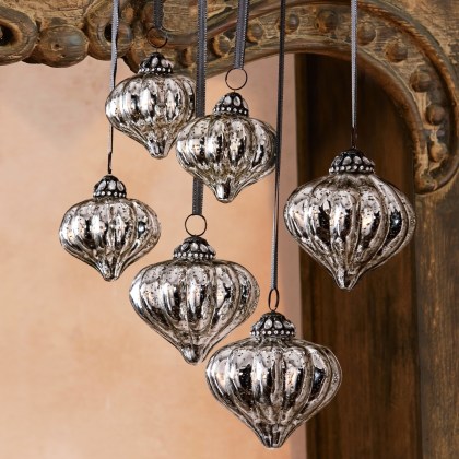 Weihnachtsschmuck 6er Set Lauranne Weihnachtsschmuck 6er Set Lauranne
