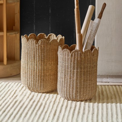 Korb 2er Set Velourette Korb 2er Set Velourette