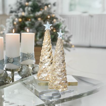 Deko-Baum 2er Set Glitter Deko-Baum 2er Set Glitter