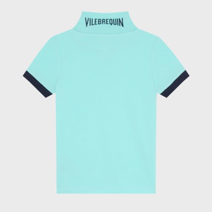 Vilebrequin - Solid Polohemd Aus Bio-baumwolle Für Jungen - Polohemd - Pantin - Blau - Größe 8 – Bild 2