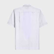 Vilebrequin - Herren-bowlinghemd Aus Leinen – Uni - Hemd - Courbis - Weiss - Größe XXL