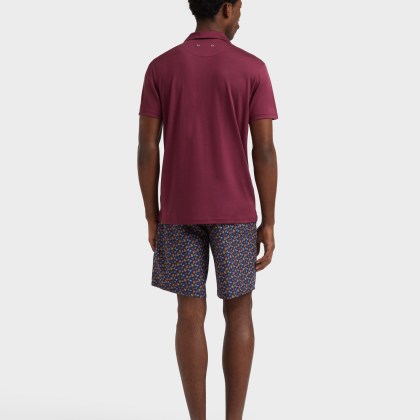 Vilebrequin - Einfarbiges Polohemd Aus Tencel Für Herren - Polohemd - Pirinol - Rot - Größe XXXL – Bild 4