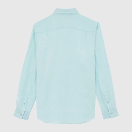 Vilebrequin - Natural Dye Leinenhemd Für Herren - Hemd - Caroubis - Blau - Größe XL