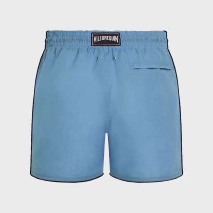 Vilebrequin - Solid Badeshorts Aus Leinen Für Herren - Bademode - Mallorca - Blau - Größe XL – Bild 2