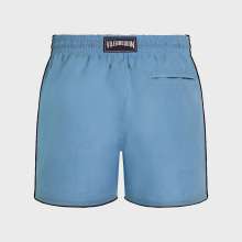 Vilebrequin - Solid Badeshorts Aus Leinen Für Herren - Bademode - Mallorca - Blau - Größe M
