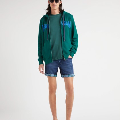 Vilebrequin - Logo Sweatshirtjacke Mit Kapuze Und Stickerei Für Herren - Sweatshirt - Martin-z - Grün - Größe L – Bild 5