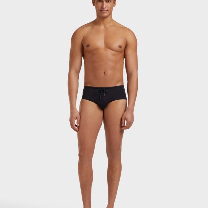 Vilebrequin - Figurbetonte Einfarbige Badehose Für Herren - Bademode - Nuage - Schwarz - Größe L