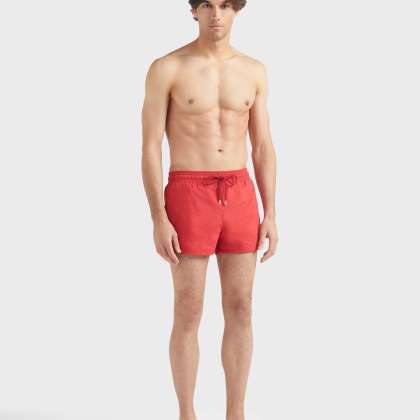Vilebrequin - Kurze Jacquard Turtles Badeshorts Für Herren - Bademode - Manta - Rot - Größe XL – Bild 3
