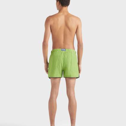 Vilebrequin - Solid Badeshorts Aus Leinen Für Herren - Bademode - Maurice - Grün - Größe M – Bild 4
