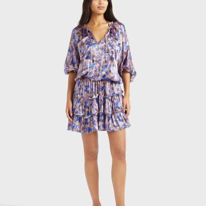 Vilebrequin - Disco Butterfly Kleid Aus Viskose Und Seide Für Damen - Kleid - Lauriane - Rosa - Größe M – Bild 3