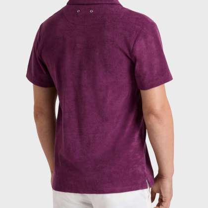 Vilebrequin - Solid Bowling-hemd Aus Frottee Für Herren - Hemd - Charli - Violett - Größe S – Bild 4