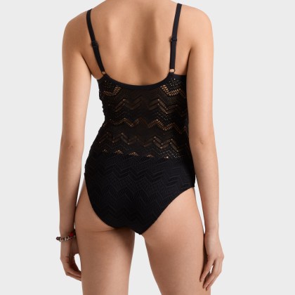 Vilebrequin - Badeanzug Mit Spitze Für Damen - Bademode - Lisanne - Schwarz - Größe M – Bild 4