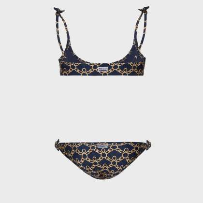 Vilebrequin - Zweiteiliger Turtles Chain Badeanzug Für Mädchen - Bademode - Gwendy - Blau - Größe 6 – Bild 2