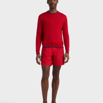 Vilebrequin - Mit Wasser Reagierende Ronde Des Tortues Badeshorts Für Herren - Bademode - Moorea - Rot - Größe M – Bild 5